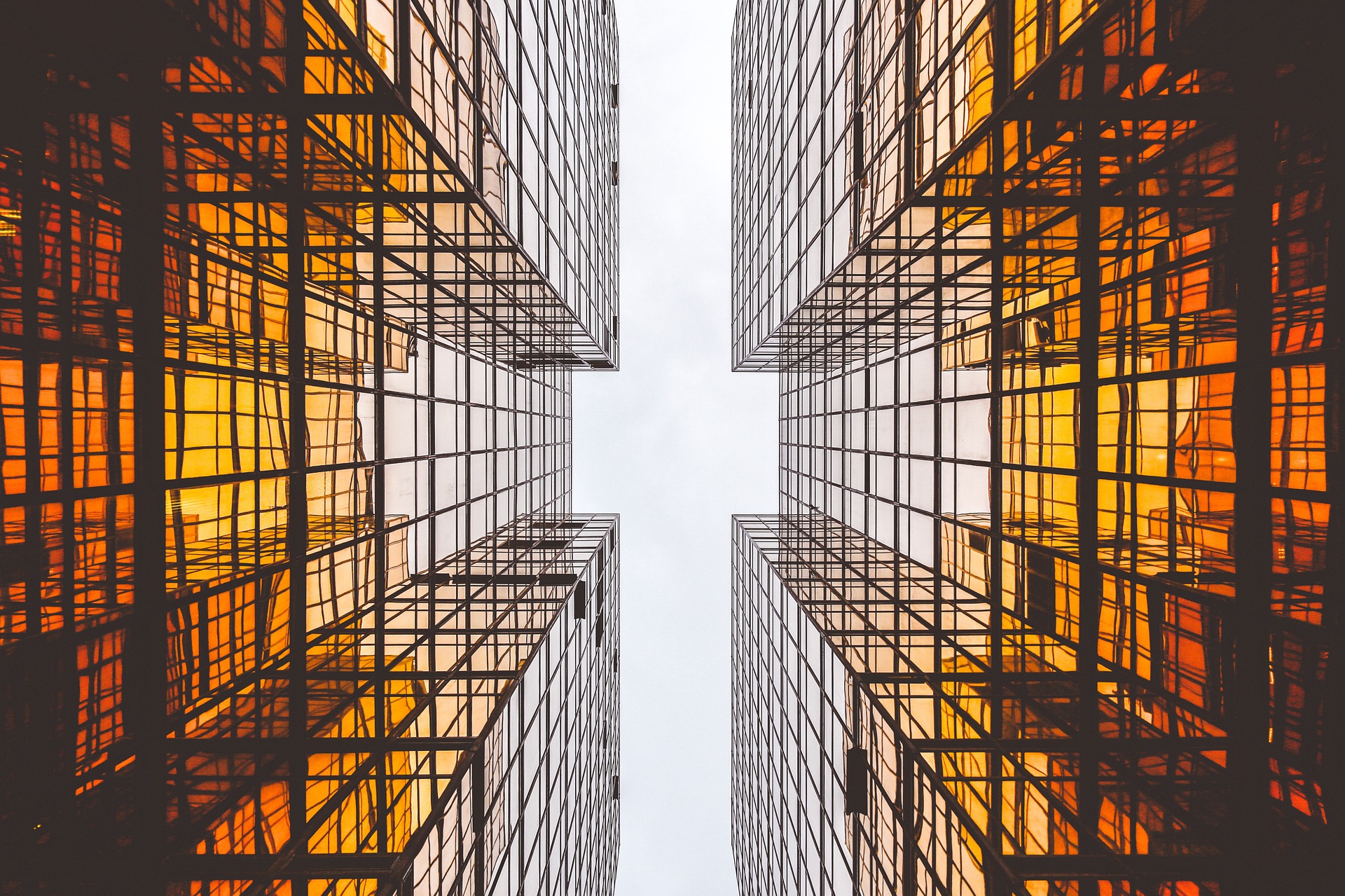 view of tall buildings from ground