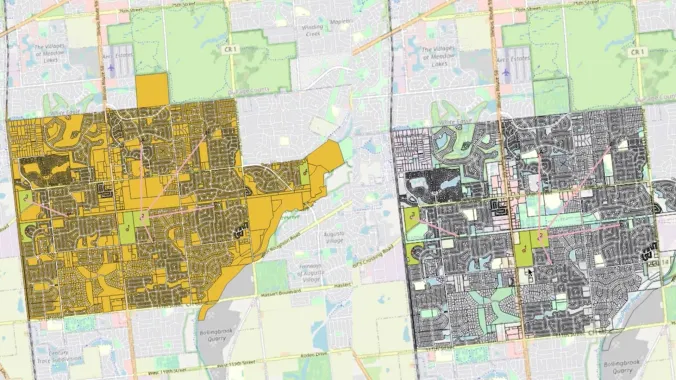 a map comparison 