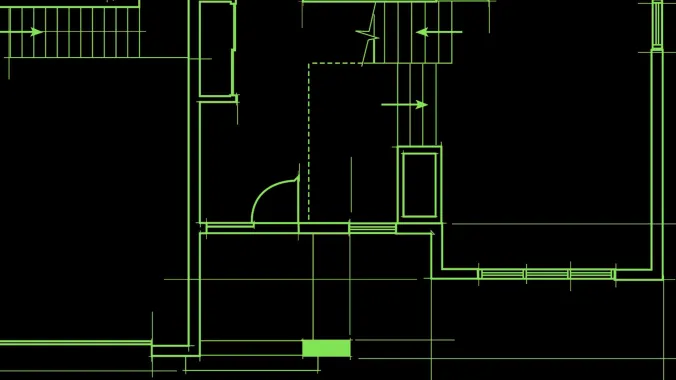 site plan created in autocad