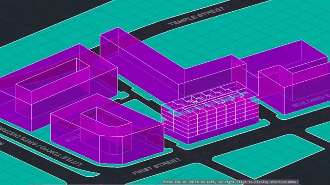 3d model created in autocad