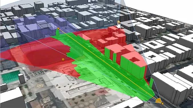 3d model created in cityengine for urban planning course
