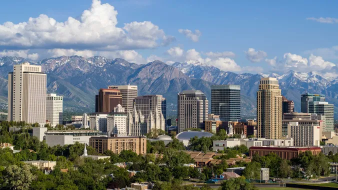 downtown salt lake city skyline