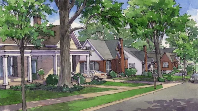 rendering of neighborhood 