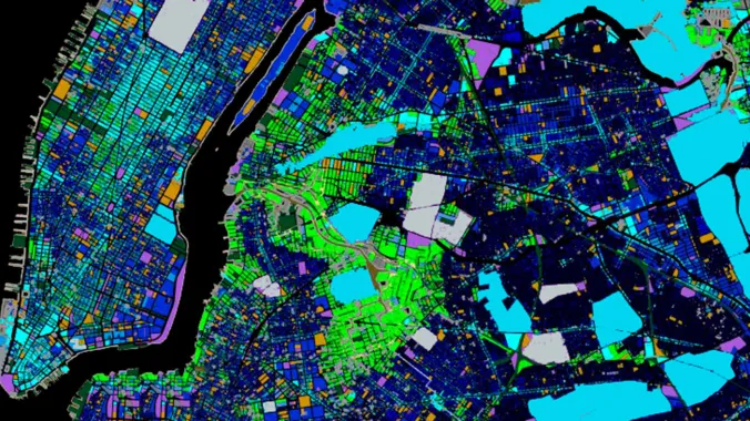 data shown in gis map