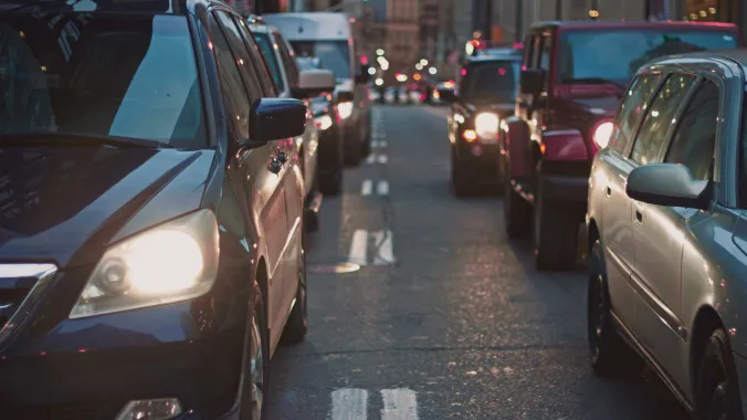 cars in traffic