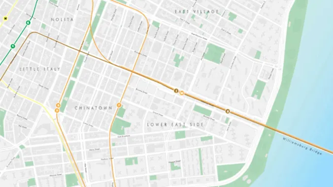 vector map of new york created in adobe illustrator