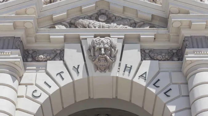 city hall entrance