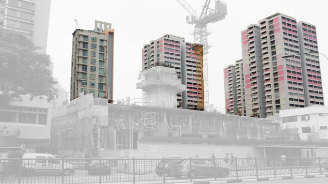 building development under construction