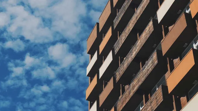 exterior of apartment building