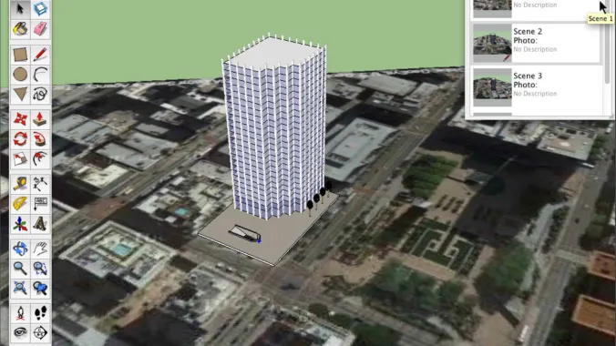 building created in sketchup