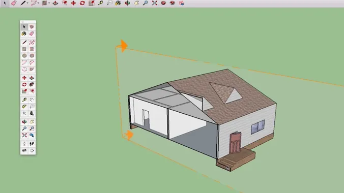 model created in sketchup
