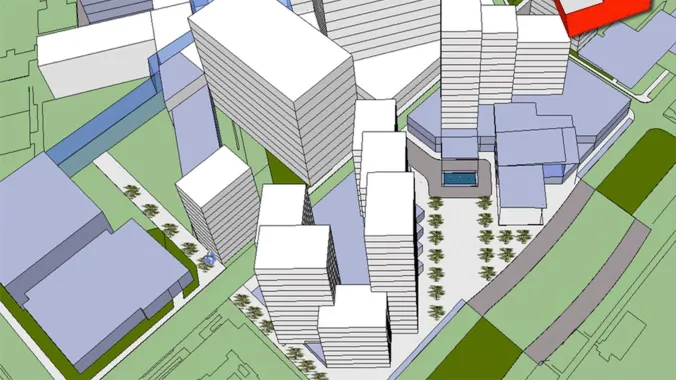 site plan created in sketchup