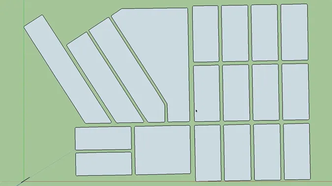 Imported blocks from bridgeport in Sketchup for urban design course