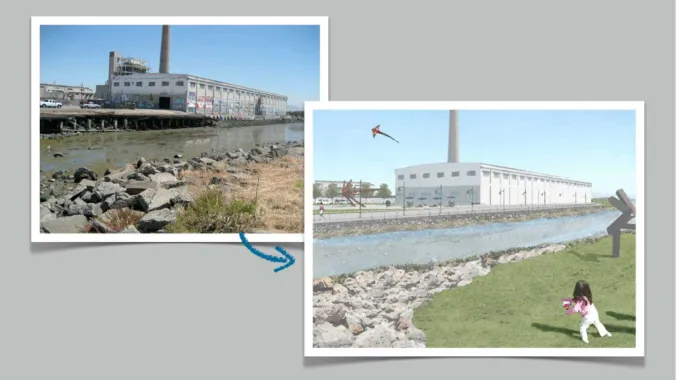 before and after of image manipulated in photoshop