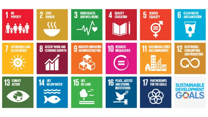 graphic of the 17 United Nations Sustainable Development Goals