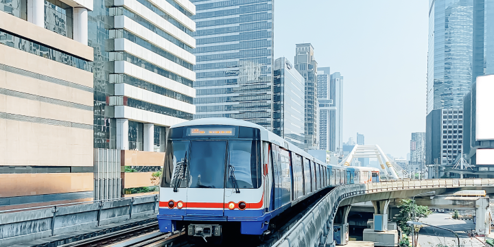 Train in City