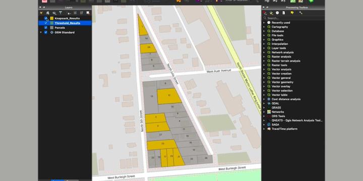 screenshot of map using Lingo software
