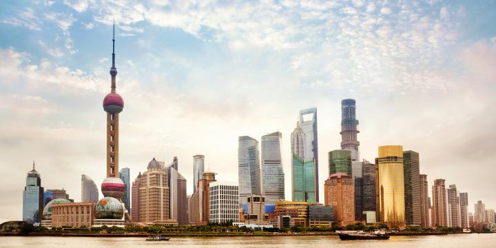 view of Shanghai, China skyline