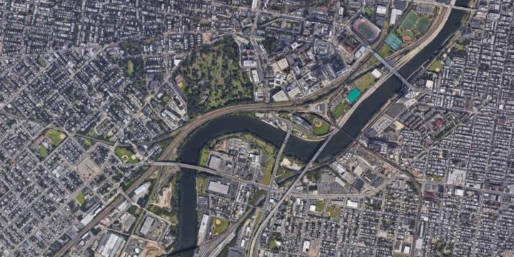 aerial image of portland oregon