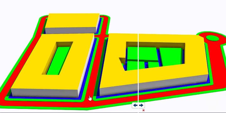 3d model created in CityEngine for urban planning course