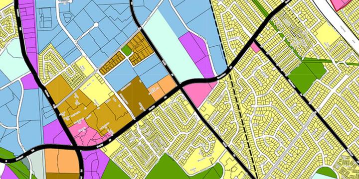 colorful map created in arcgis and google earth