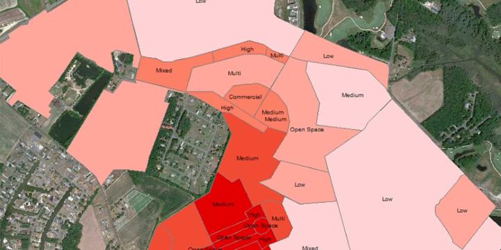 land use design created in geodesign community viz