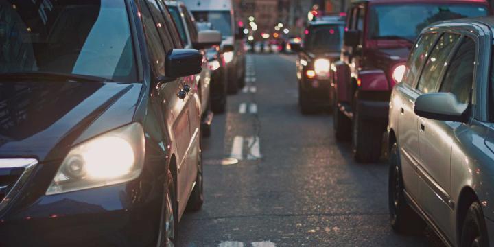 cars in traffic