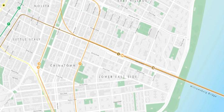 vector map of new york created in adobe illustrator