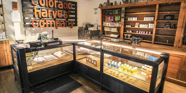 interior of marijuana dispensary