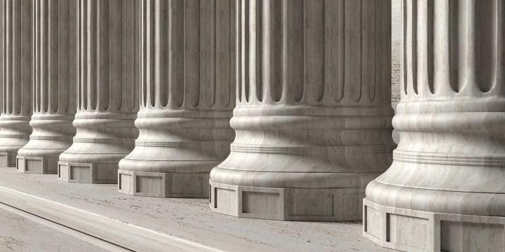 columns in front of government building