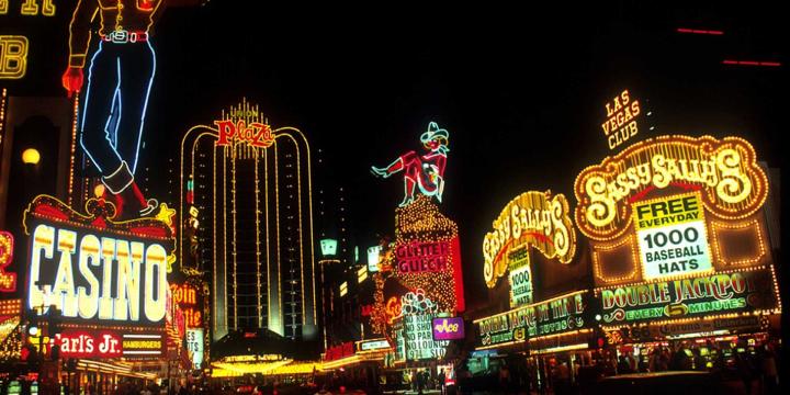 bright neon signs in las vegas