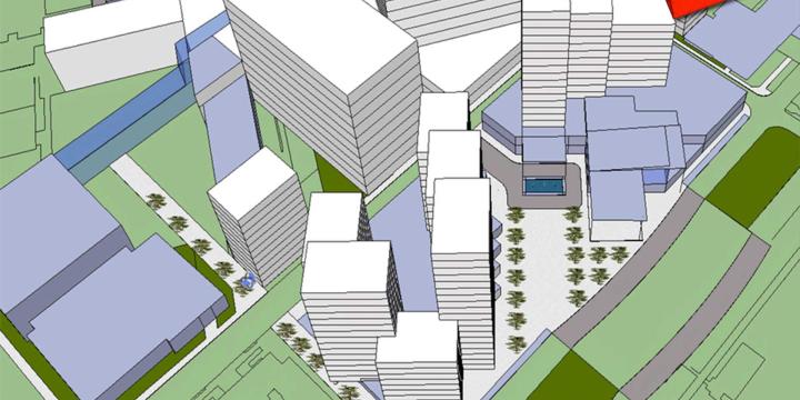 site plan created in sketchup