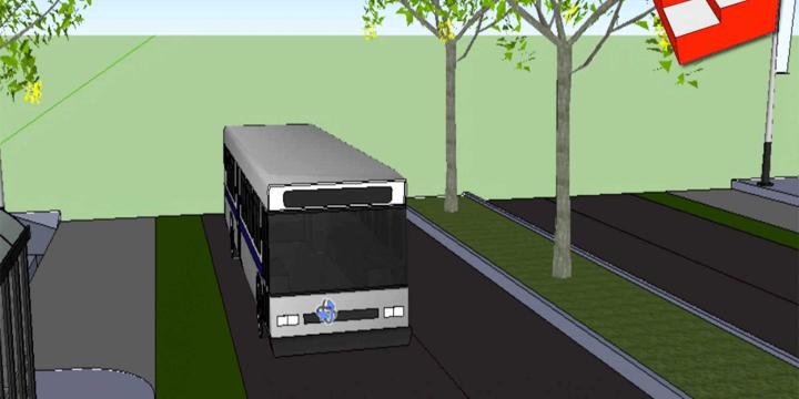 bus created in sketchup