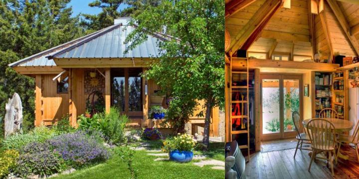 exterior and interior of tiny home for urban planning course