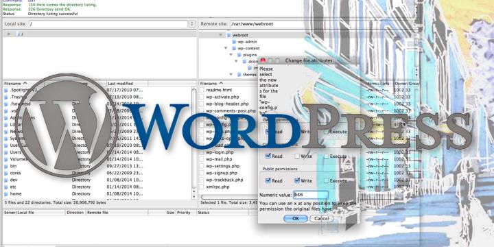 screenshot of wordpress site being built